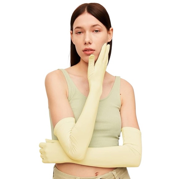 Unbranded Accessories - Gloves Women Formal Yellow XL UV Protect Touchscreen UPF 50 Driving Cooling E1